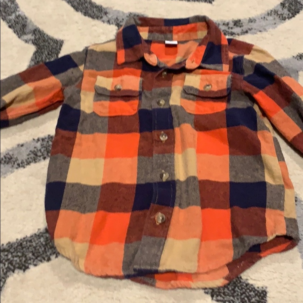 Boys Old Navy Long Sleeve Flannel Shirt